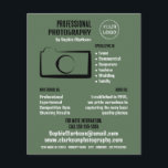 Flyer Icono de cámara simple, fotógrafo, alquiler de fot<br><div class="desc">Simple Icono De Cámara,  Fotógrafo,  Alquiler De Fotografías Publicitarias Por La Tienda De Tarjetas De Negocios.</div>