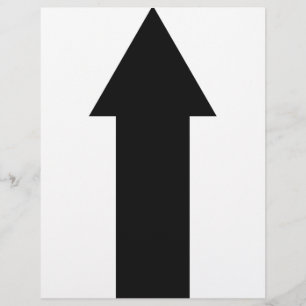 Flyer icono de flecha negra