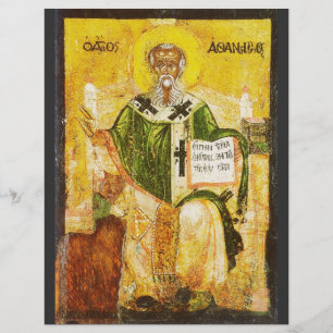 Flyer Icono ortodoxo de San Atanasio de Alejandría
