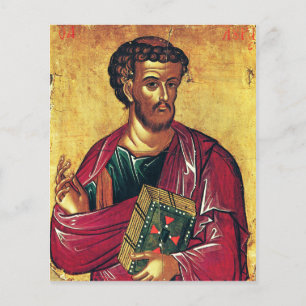 Flyer icono ortodoxo de San Lucas el Evangelista