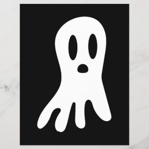 Flyer Ilustración de fantasmas góticos espeluznantes