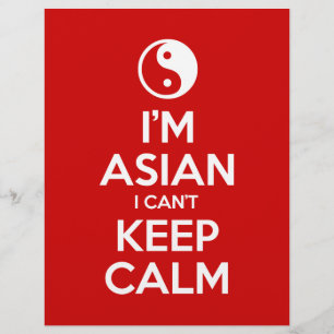 Flyer I'm Asian I Can't Keep Calm