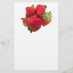 Flyer Imagen de fresas de ensueño profundo