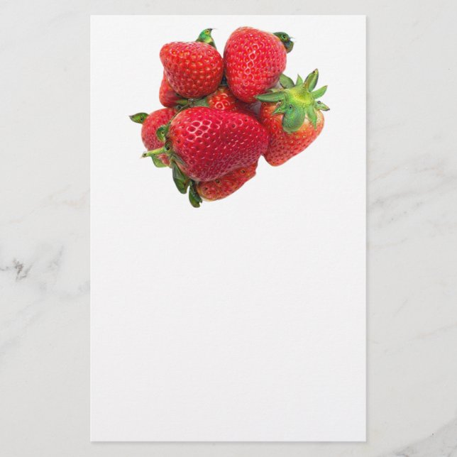 Flyer Imagen de fresas de ensueño profundo (Frente)
