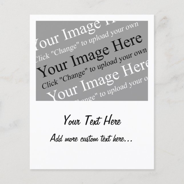 Flyer Imagen personalizado y plantilla de texto para vol (Frente)