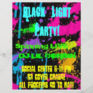 Flyer img-thing, Black Light Fiesta!, Social Center 8-..