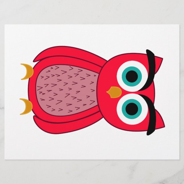 Flyer Impresión de foto de búho (Frente)