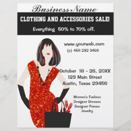 Flyer Impresión de leopardo de animales rojos de moda de