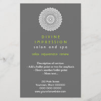 Impresión verde diversa vertical