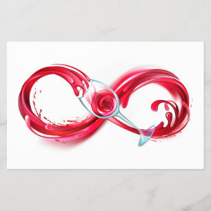Flyer Infinito con vino Rojo