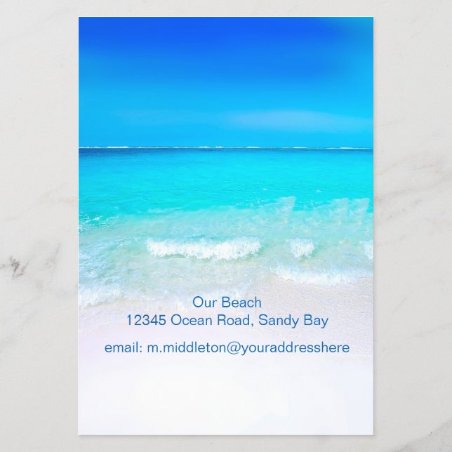 Flyer Información de Alquiler de vacaciones en Ocean Bea (Atrás)
