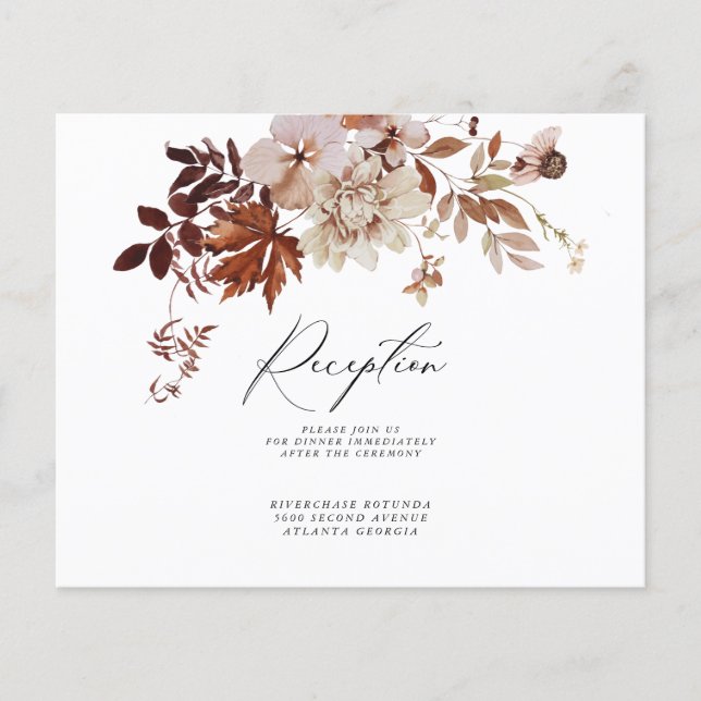 Flyer Información de recepción de caída Insertar |Follet (Frente)