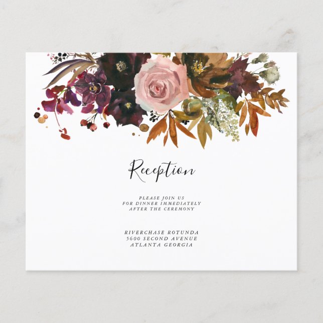 Flyer Información de recepción de caída Insertar |Follet (Frente)