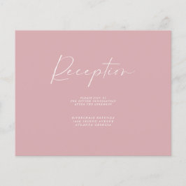 Flyer Información de recepción rosada y polvorienta de p