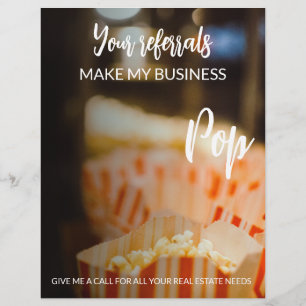 Flyer inmobiliaria Sus Referencias Hacen que Mi Negocio 