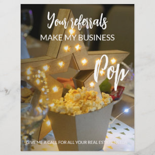 Flyer inmobiliario Sus Referidos Hacen que Mi Negocio Se