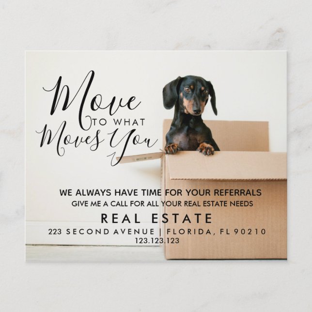 Flyer inmuebles  Mueve a lo que te mueve  Anuncio  (Frente)