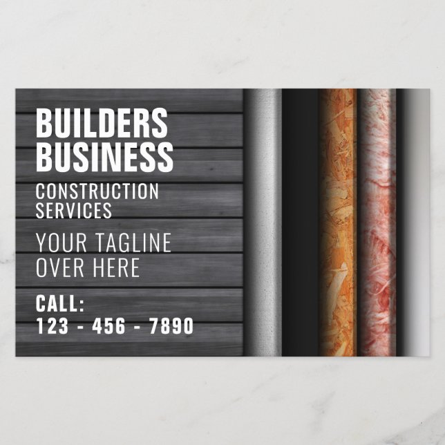 Flyer Inspiración en la construcción de capas de pared (Frente)