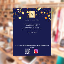 Flyer Instagram de código qr del logotipo empresarial de
