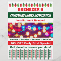 Instalación de las luces de navidad con tiras desg