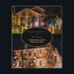 Flyer Instalación de las luces navidades 2 Foto<br><div class="desc">Navidades Ilustra dos Fotos en el Volante de Instalación. Día festivo.</div>