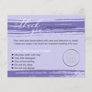 Flyer Instrucción de cuidado de consejos de lavado de pú