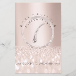 Flyer Instrucciones de cuidados posteriores Rose Glitter