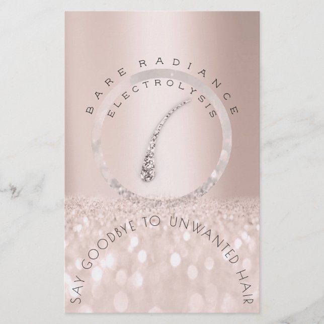 Flyer Instrucciones de Postoperatorio Electrólisis Rosa  (Frente)