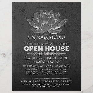 Flyer Instructor de Meditación en Estudio de YOGA Casa A