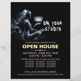 Flyer Instructor de Yoga Lotus Meditation Pose GIGHT Mis