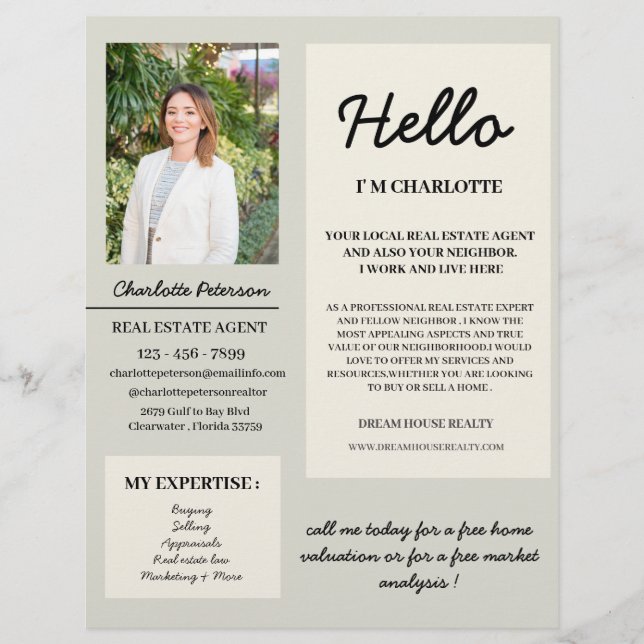 Flyer Introducción a la propiedad inmobiliaria Promoción (Frente)