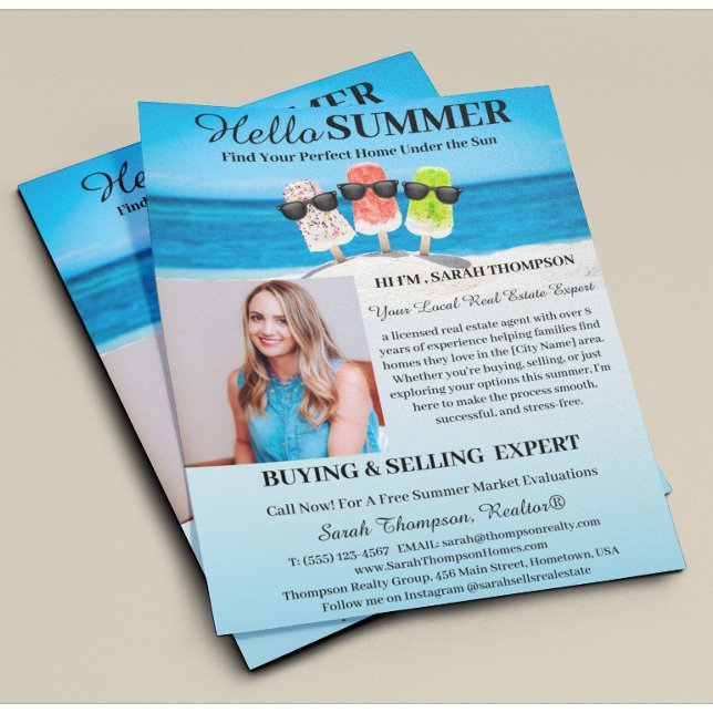 Flyer Introducción de bienes raíces de verano  (Subido por el creador)