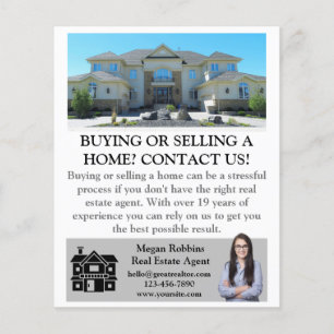 Flyer Inversor inmobiliario simple profesional en bolsa