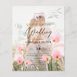 Flyer Invitación a boda superpuesta de foto de LeahG Pin