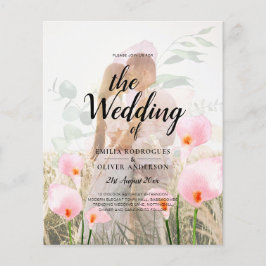 Flyer Invitación a boda superpuesta de foto de LeahG Pin
