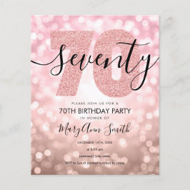 Flyer Invitación a fiesta de cumpleaños de Budget Modern