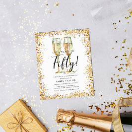 Flyer Invitación a fiesta de cumpleaños número 50 del Pu