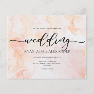 Flyer Invitación a la boda con cargo al presupuesto. Vol