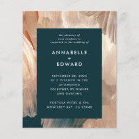 invitación a la boda de barro barato