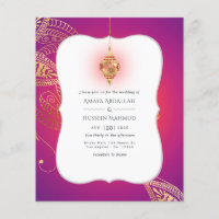 Invitación a la boda de Bollywood en el Relieve me
