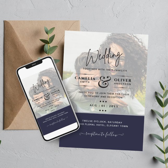 Flyer Invitación a la boda de fotos barata para todos lo (Subido por el creador)