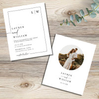 Invitación a la boda de fotos de la ronda del Boho