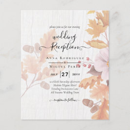 Flyer Invitación a la boda de la caída de LeahG Terracot