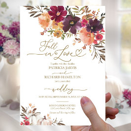 Flyer Invitación a la boda de la calabaza de amor