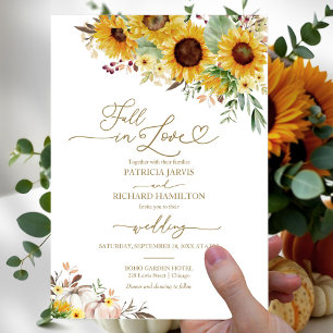 Flyer Invitación a la boda de la calabaza de amor