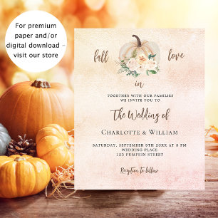 Flyer Invitación a la boda de la crema de amor de la cal