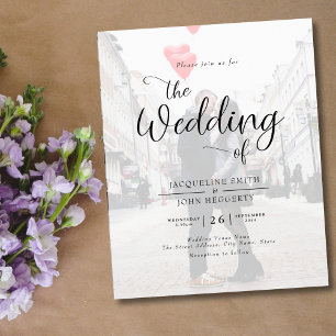 Flyer Invitación a la boda de la foto del presupuesto