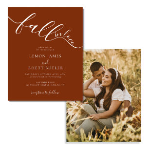 Flyer Invitación a la boda de la foto del presupuesto Ca