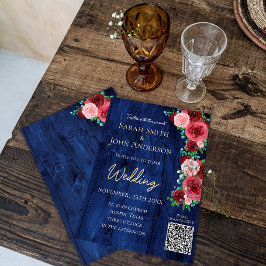 Flyer Invitación a la boda de la Marina Borgoña