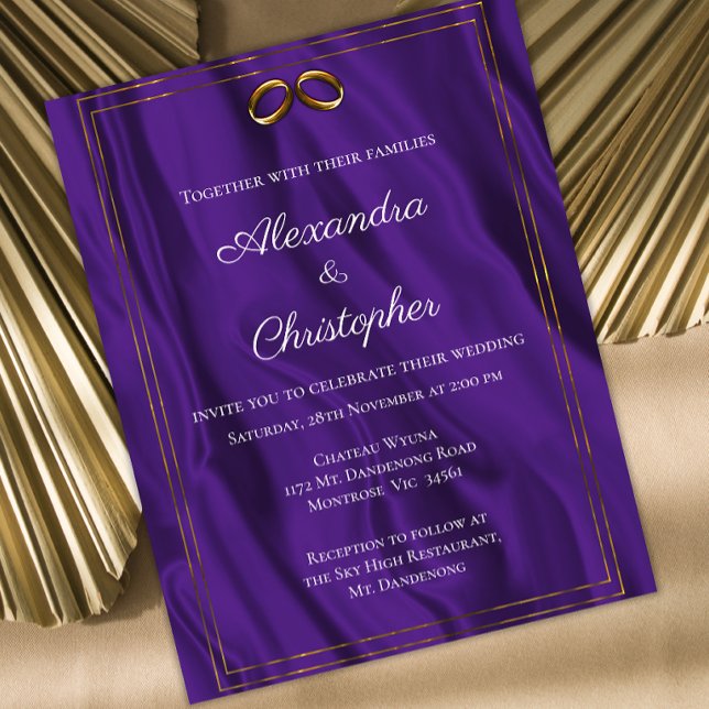 Flyer Invitación a la boda de la Seda Púrpura y los Anil (Subido por el creador)